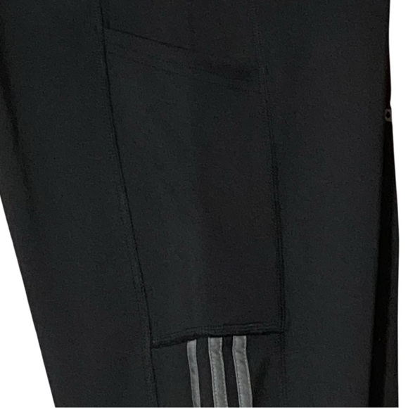 Adidas Primegreen Aeroready Tights L Black/Grey 3-Stripes 7/8 Length NWT - Picture 9 of 12